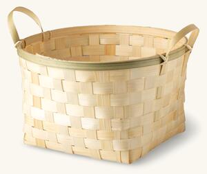 Basket - Bamboo. 28 x 28 x 17 cm. - Nature - Søstrene Grene