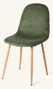 Corduroy chair - 44.5 x 40.5 x 89 cm. - Green - Søstrene Grene