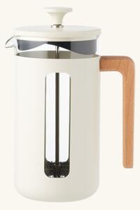 Pisa French press 1 L - Borosilicate glass/stainless steel/beech wood. 1 L. - Off White - La Cafetiére