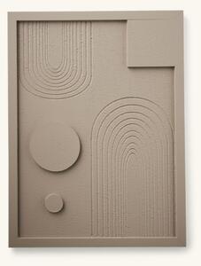 Wall decoration - MDF. 30 x 40 x 1.5 cm. - Warm Grey - Søstrene Grene