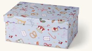 Box - Paper. 25.5 x 17 x 10.5 cm. - Ice Blue - Søstrene Grene