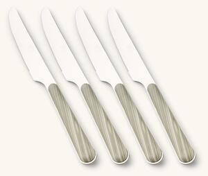 Knife set Texture Legno - Stainless steel/polyester. 22 cm. 4 pcs. - Milky Green - NEVA Posateria Creativa