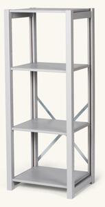 Shelf unit - Pinewood. 45,8 x 38,6 x 116 cm. - Silver Grey - abc classic