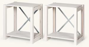 Nightstand 2-pack - Pinewood. 45,8 x 38,6 x 48,6 cm. 2 pcs. - Off White - abc classic