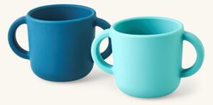 Baby cups with handles - Silicone. 150 ml. 2 pcs. - Multi - EKOBO