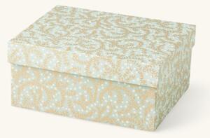 Box - Paper. 21.5 x 17.5 x 9.5 cm. - Dusty Green - Søstrene Grene