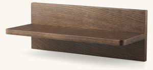 Wall shelf - MDF/oak veneer. 40 x 15 x 15 cm. - Dark Wood - Søstrene Grene