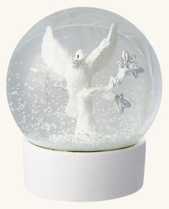 Decorative snow globe - Polyresin/glass. Ø10 cm. - White - Søstrene Grene