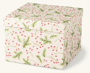 Box - Paper. 19 x 19 x 14 cm. - Off White - Søstrene Grene