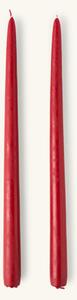 Candles 35 cm - Paraffin wax. Ø2.2 x 35 cm. 2 pcs. - Red - Søstrene Grene