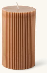 Pillar candle - Paraffin wax/stearin wax. Ø7 x 12 cm. - Camel - Søstrene Grene