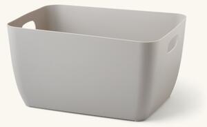 Basket - Polypropylene. 35,3 x 26,7 x 19,2 cm. - Silver Grey - Søstrene Grene