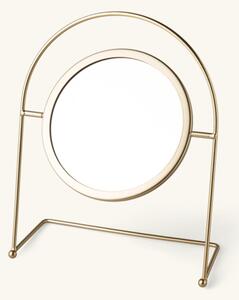 Table mirror - Metal/glass. 17 x 23 cm. - Gold - Søstrene Grene