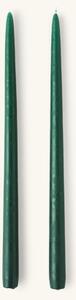 Candles 35 cm 2-pack - Paraffin wax. Ø2.2 x 35 cm. 2 pcs. - Pine Green - Søstrene Grene