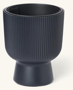 Flowerpot Milly Ø29.8 cm - Ø29.8 x 36.5 cm. 18/10 L. - Anthracite - Prosperplast