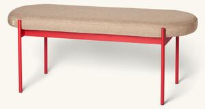 KLINT Bench - Acrylic/polyester/steel. 110 x 44 x H45 cm. - Sand - Hübsch