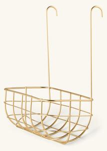 Hanging basket - Metal. 22 x 11 x 26 cm. - Gold - Søstrene Grene