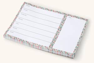 Weekly planner notepad - 24 x 17 cm. - Milky Green - Søstrene Grene