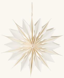 Hanging star Ø20 - Paper. Ø20 cm. - White - Søstrene Grene