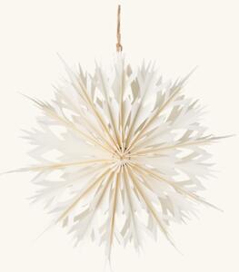 Hanging snowflake Ø30 - Paper. Ø30 cm. - White - Søstrene Grene