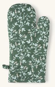 Oven glove - Cotton/polyester. 30.5 x 16 cm. - Moss Green - Søstrene Grene