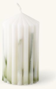 Pillar candle - 6 x 13 cm. - White - Søstrene Grene