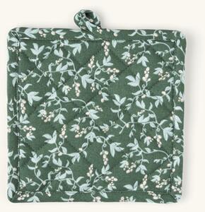 Potholder - Cotton/polyester. 19 x 19 cm. - Moss Green - Søstrene Grene