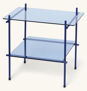 NICHE Side table - Glass/iron. 40 x 23 x H39 cm. - Electric Blue - Hübsch