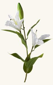 Artificial lily flower - Polyester/iron. 68 cm. - White - Søstrene Grene