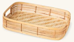 Tray - Bamboo. 39 x 26 x 8 cm. - Nature - Søstrene Grene