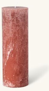 Pillar candle - 6.8 x 20 cm. 85 hours. - Terracotta - Søstrene Grene