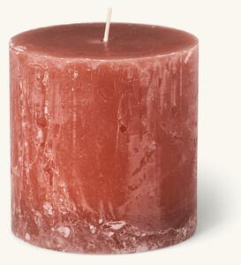 Pillar candle - 9.6 x 10 cm. 70 hours. - Terracotta - Søstrene Grene