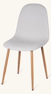 Bouclé chair - 52.5 x 44.5 x 89 cm. - Silver Grey - Søstrene Grene