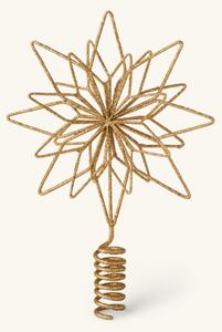 Tree topper star - Iron. Ø18.5 cm. - Gold - Søstrene Grene