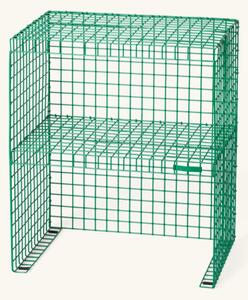 GRID SIDE TABLE - Metal. 41 x 32 x 50 cm. - Green - Kalager Design