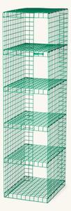 GRID RACK - Metal. 26 x 105 x 33 cm. - Green - Kalager Design