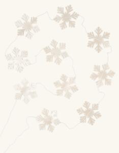 Snowflake garland - Paper. 1.5 cm. - White - Søstrene Grene