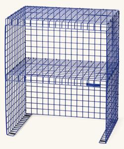 GRID SIDE TABLE - Metal. 41 x 32 x 50 cm. - Navy - Kalager Design