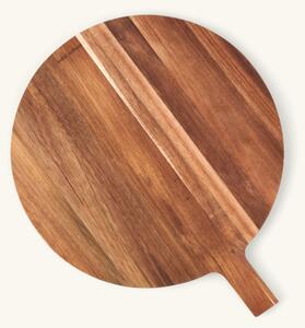 Cutting board - Ø30 cm. Acacia wood. - Dark Nature - Søstrene Grene