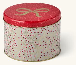 Biscuit tin - Iron/tin. 15.3 x 11 cm. - Red - Søstrene Grene