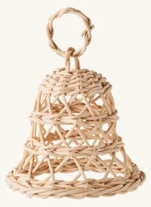 Decorative bell - Rattan. 9.5 x 10 cm. - Nature - Søstrene Grene