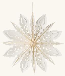 Hanging snowflake Ø30 - Paper. Ø30 cm. - White - Søstrene Grene