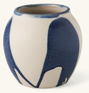 Vase - Stoneware. Ø16 x 15.2 cm. - Blue - Søstrene Grene