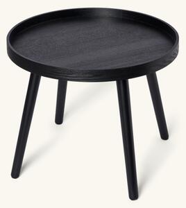 Side table - MDF/pinewood/ash veneer. Ø50 x 40 cm. - Black - Søstrene Grene