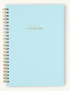 Notebook A5 - Paper. Hardcover. A5. 80 pages. - Ice Blue - Søstrene Grene