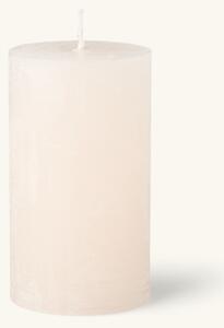 Pillar candle 12 cm - Paraffin wax. Ø6.8 x 12 cm. - Off White - Søstrene Grene