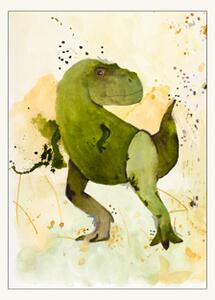 T-rex A4 - Et Lille Atelier - Kids. - Multi - Poster and Frame Kids