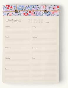 Weekly planner - Paper. 19 x 14 cm. 60 sheets. - Nude - Søstrene Grene