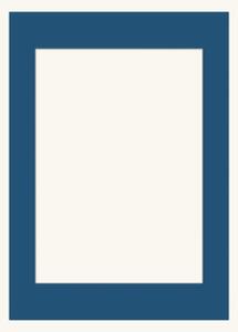 Passe-partout Blue - 50 x 70/40 x 50 | Navy | Poster and Frame