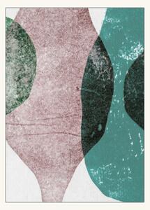 Poster Poppy Seed - 2 Cacao/Teal 50 x 70 - Pernille Folcarelli. - Multi - Poster and Frame